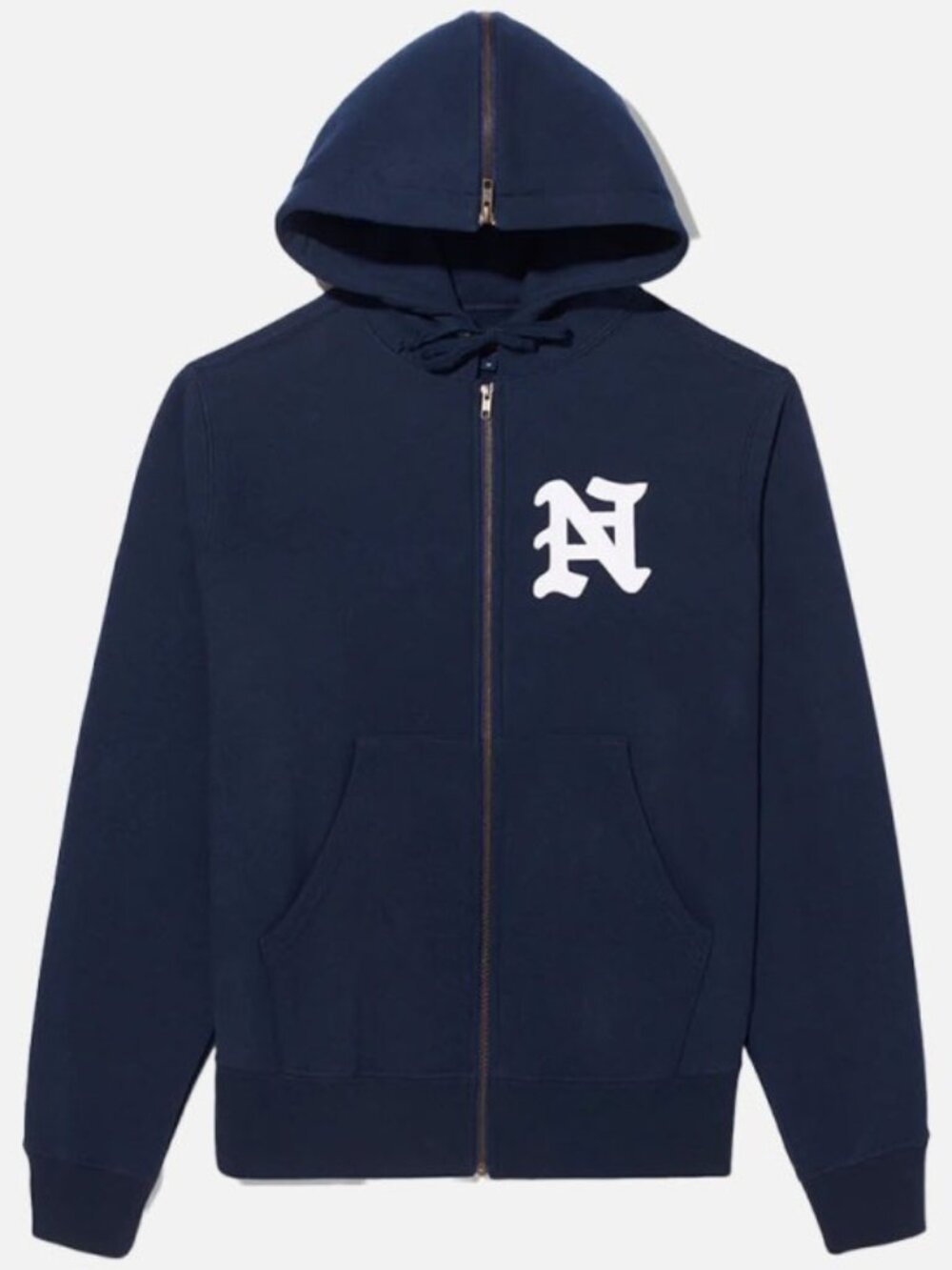 NOAH Split Hoodie in Navy